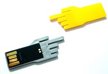 Hand shape USB memory drive